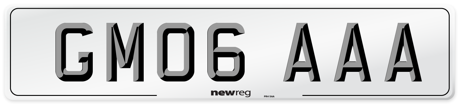 GM06 AAA Number Plate from New Reg